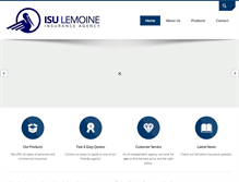 Tablet Screenshot of lemoineinsurance.com